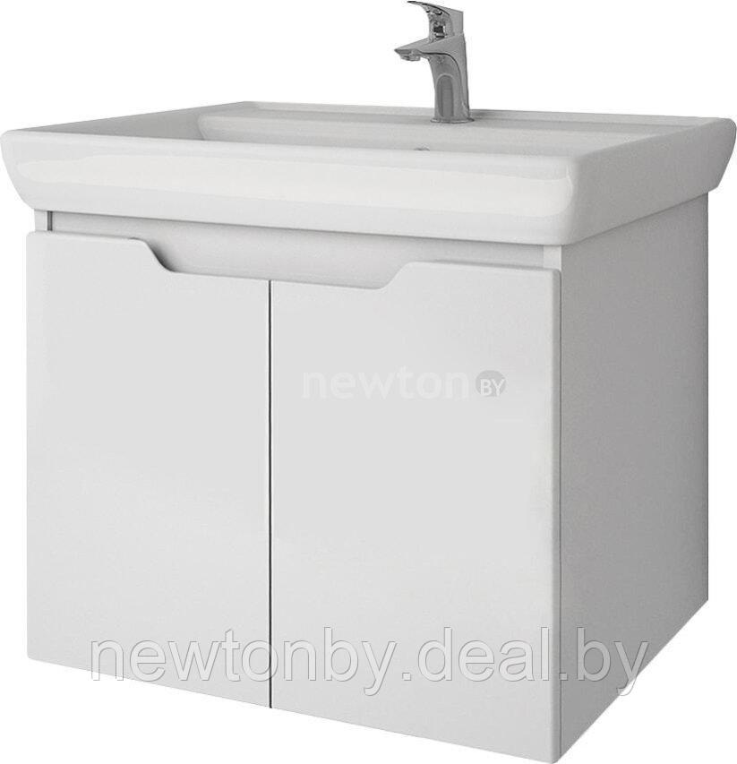 Мебель для ванных комнат Dreja Тумба под умывальник Q (D) 60 99.1001 (белый глянец) - фото 1 - id-p220795283