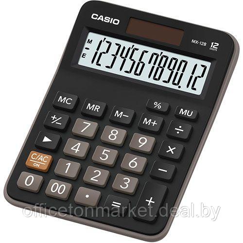 Калькулятор настольный Casio "MX-12B", 12-разрядный, черный - фото 1 - id-p220792377