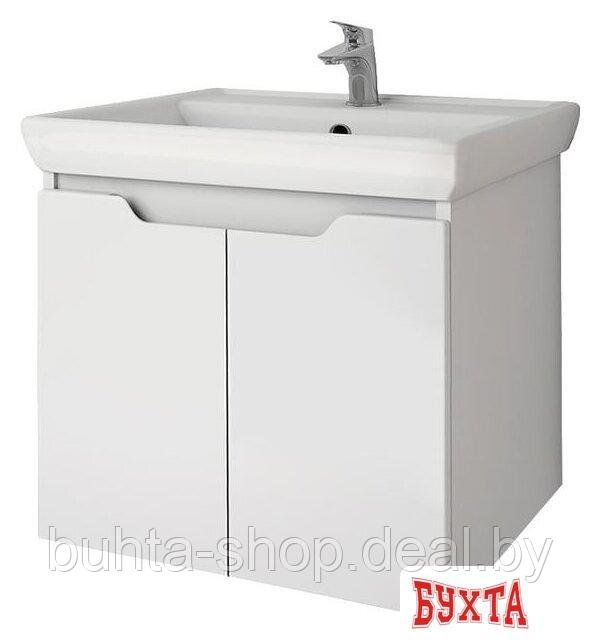 Мебель для ванных комнат Dreja Тумба под умывальник Q (D) 55 99.1007 (белый глянец) - фото 1 - id-p202766717