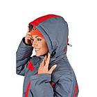 Куртка утепленная зимняя женская Леди Спец (цвет серый с красным), фото 5