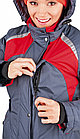 Куртка утепленная зимняя женская Леди Спец (цвет серый с красным), фото 7