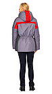 Куртка утепленная зимняя женская Леди Спец (цвет серый с красным), фото 3