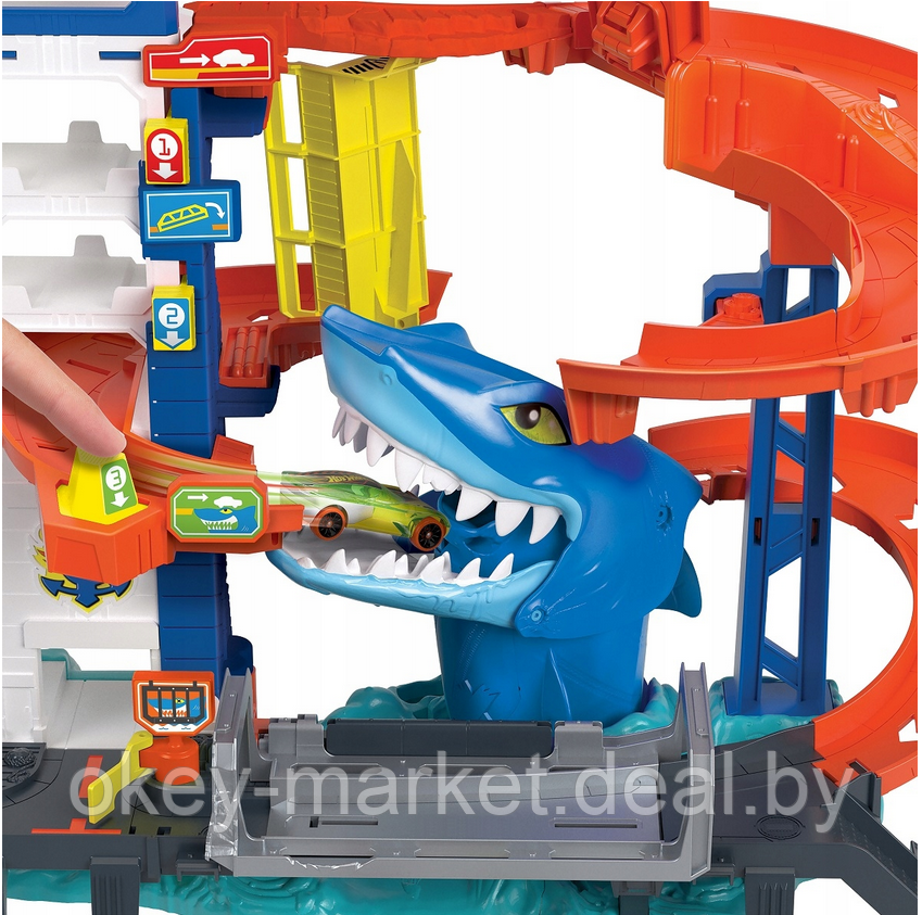 Игровой набор Hot Wheels Атака акулы Хот Вилс HDP06 - фото 8 - id-p220795528