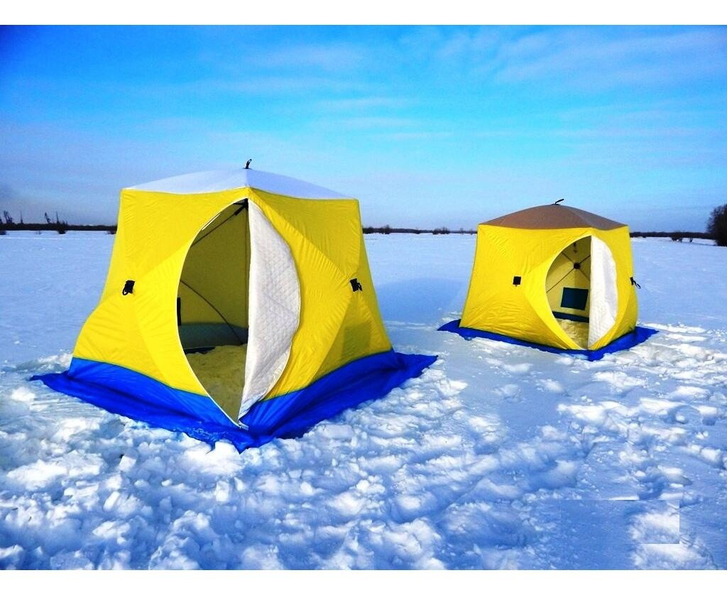Палатка зимняя СТЭК КУБ 3 трехслойная, дышащяя - фото 5 - id-p220795534
