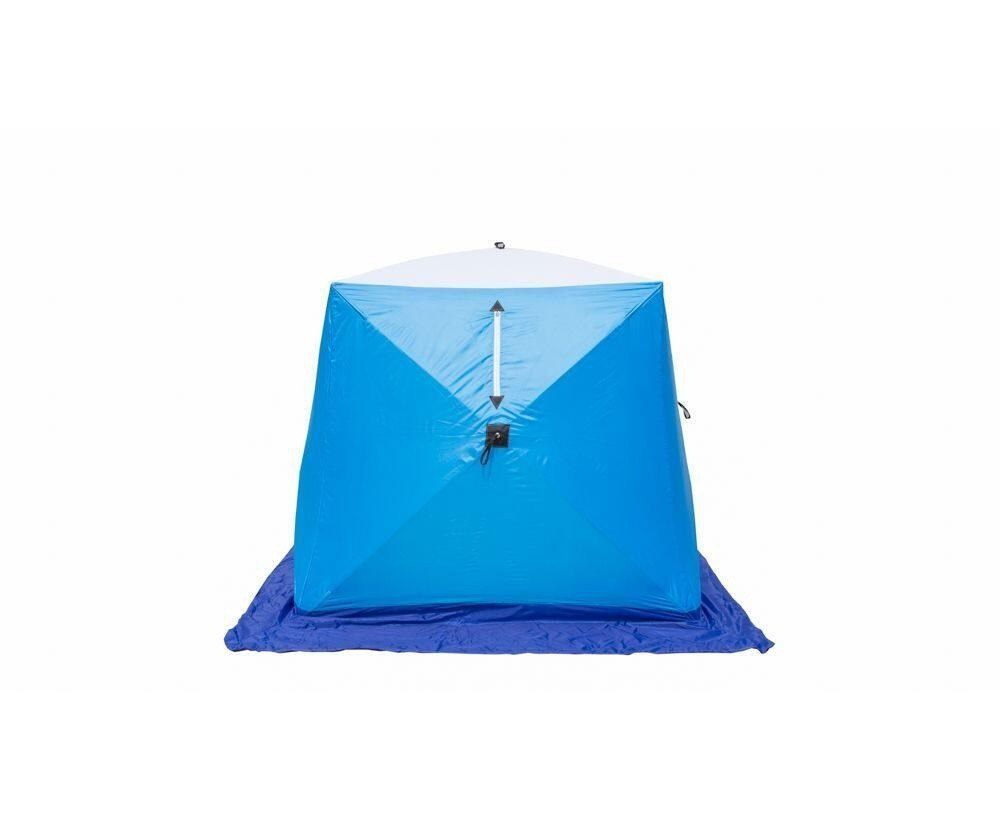 Палатка зимняя СТЭК КУБ 2 LONG трехслойная (1,8 м x 2,1 м x 1,8 м) - фото 2 - id-p220795540