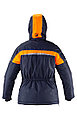Куртка утепленная зимняя женская Леди Спец (цвет синий с оранжевым), фото 7