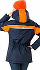 Куртка утепленная зимняя женская Леди Спец (цвет синий с оранжевым), фото 4