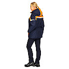 Куртка утепленная зимняя женская Леди Спец (цвет синий с оранжевым), фото 3