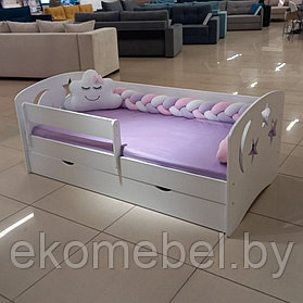 Кровать с бортиком "Луна" (80х140 см) МДФ