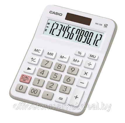 Калькулятор настольный Casio "MX-12B", 12-разрядный, черный - фото 2 - id-p220792377