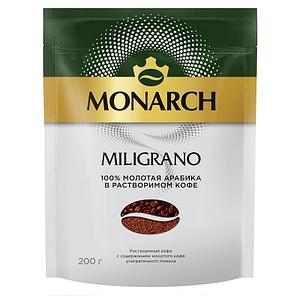 Кофе Jacobs Monarch Miligrano 200г. Молотый в растворимом