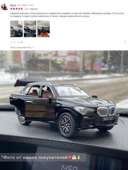 Машинка BMW X5 игрушечная металлическая коллекционная модель бмв игрушка моделька автомобиля - фото 7 - id-p220797945