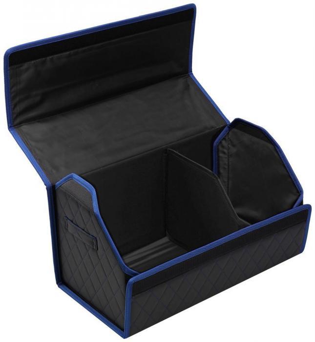 STVOL STO10 в багажник, экокожа, черный/синий ромб, 60*30*30 см - фото 3 - id-p220797992
