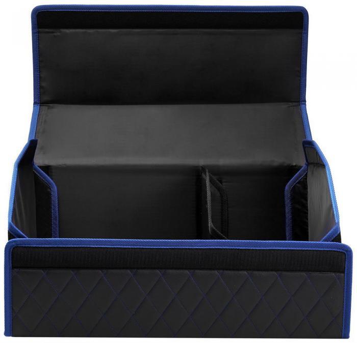 STVOL STO10 в багажник, экокожа, черный/синий ромб, 60*30*30 см - фото 5 - id-p220797992