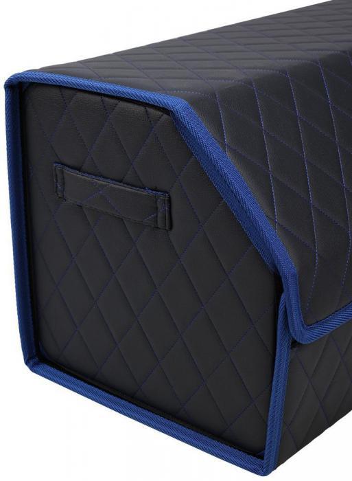 STVOL STO10 в багажник, экокожа, черный/синий ромб, 60*30*30 см - фото 9 - id-p220797992
