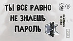 Наклейки на телефон «Сима-Ленд» 8*14 см, «Пароль», 18+