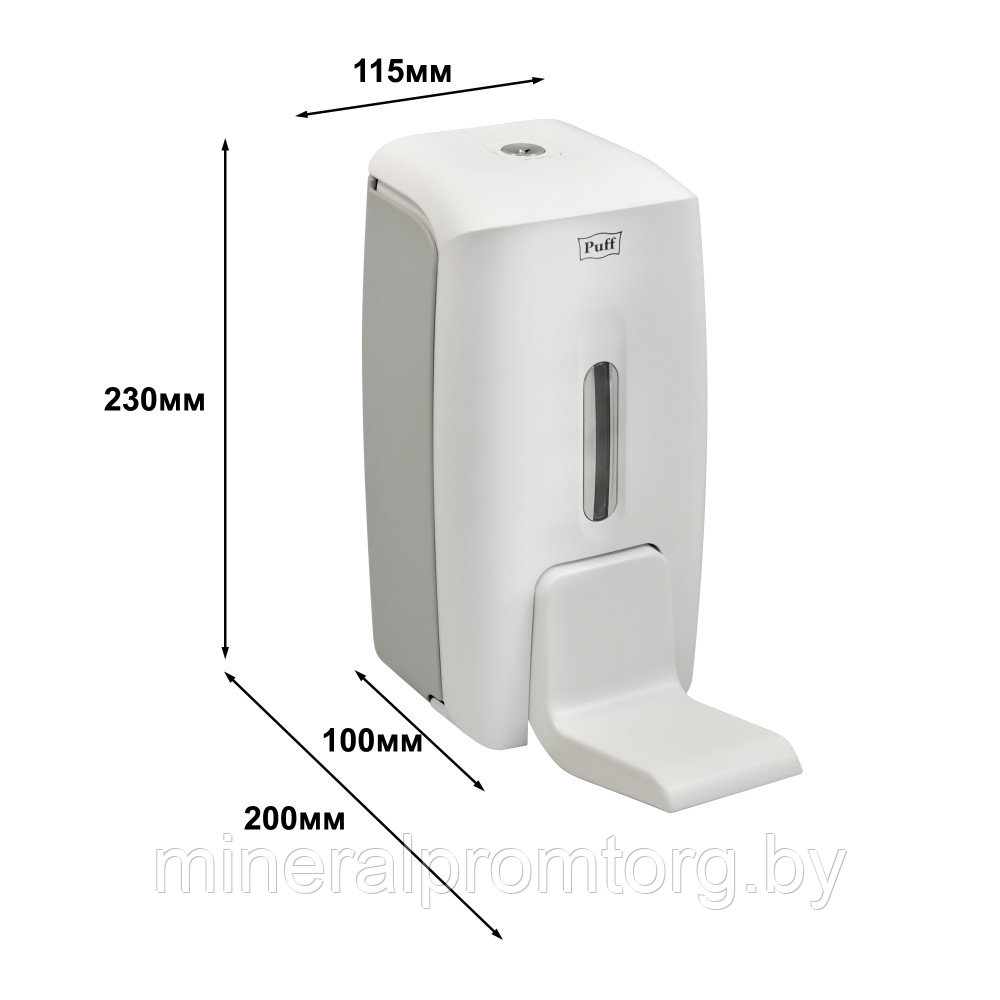 Локтевой дозатор для жидкого мыла и дез. растворов Puff-8189 (800мл) - фото 8 - id-p220799074