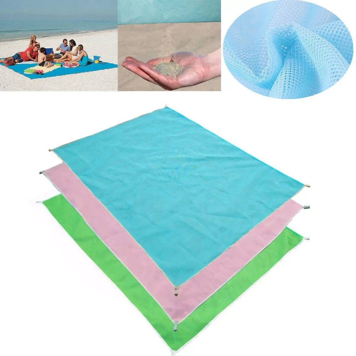 Пляжный коврик-антипесок Sand-Free Mat 200*150 (в ассортименте) - фото 7 - id-p101495495