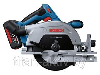 Аккум. циркулярная пила BOSCH GKS 185-LI в кор. (18.0 В, 1 акк., 5.0 А/ч, Li-Ion, 165х20 мм, до 41 м