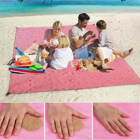 Пляжный коврик-антипесок Sand-Free Mat 200*150 (в ассортименте), фото 2