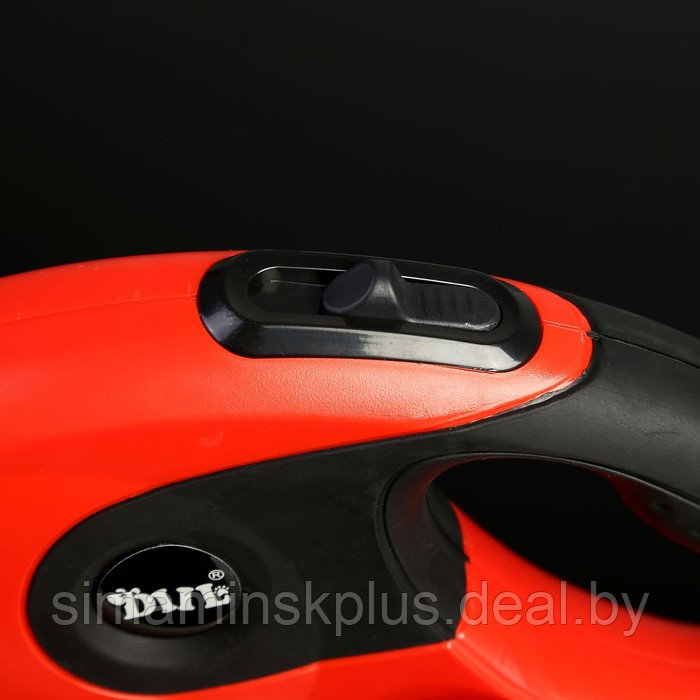 Рулетка DIIL, 5 м, до 40 кг, лента, прорезиненная ручка, красная с чёрным - фото 3 - id-p220806302