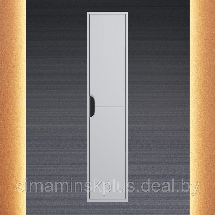 Шкаф-пенал Uperwood Modul, 33х36х150 см, подвесной, с дверцами, матовый, белый/графит