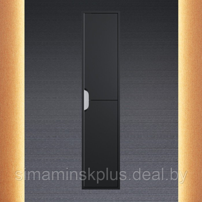 Шкаф-пенал Uperwood Modul, 33х36х150 см, подвесной, с дверцами, матовый, черный - фото 1 - id-p220806337
