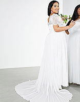 Свадебное платье ASOS DESIGN Curve Sophia Color IVORY Размер EU 36