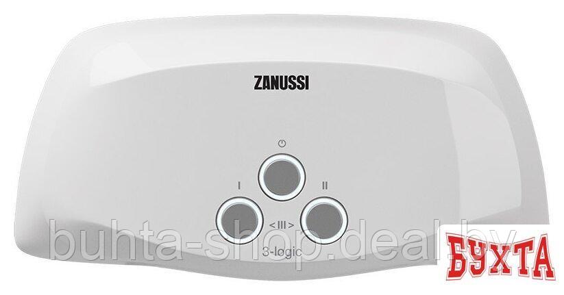 Проточный электрический водонагреватель кран+душ Zanussi 3-logic 3,5 TS - фото 1 - id-p195047835