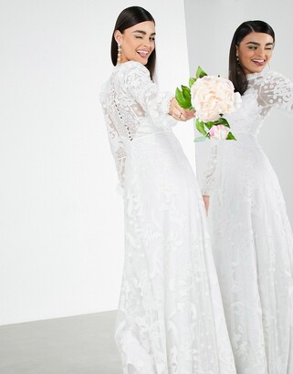 Свадебное платье ASOS EDITION LOLA Color IVORY Размер EU 34 - фото 2 - id-p220809632
