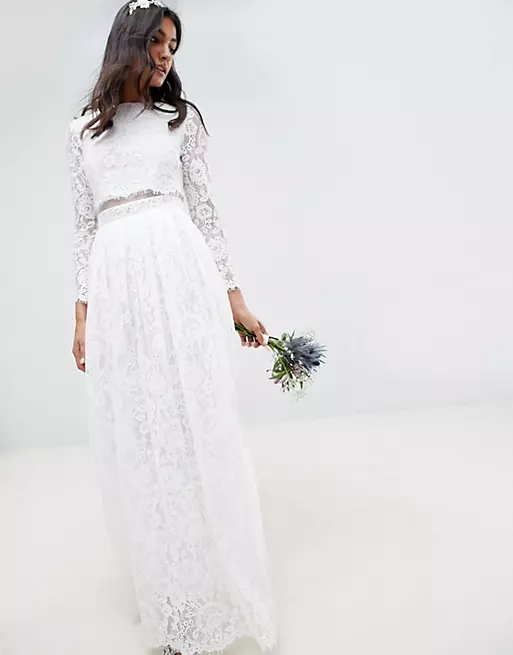 Свадебное платье ASOS EDITION Curve Grace Color IVORY Размер EU 34 - фото 3 - id-p220810148