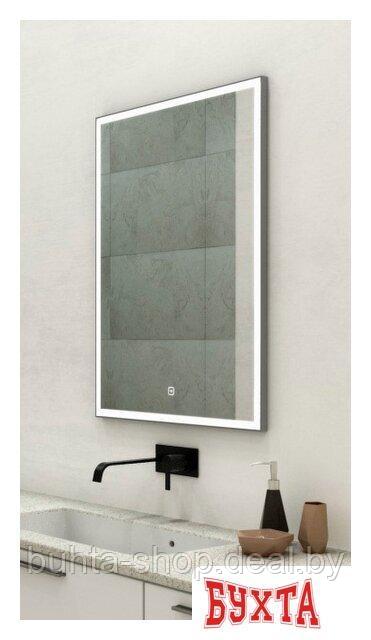 Мебель для ванных комнат Континент Зеркало Frame Silver Led 70x100 (нейтральная подсветка) - фото 1 - id-p208185614