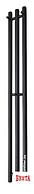 Полотенцесушитель Маргроид Ferrum Inaro СНШ 100x6 3 крючка (черный матовый, таймер справа)