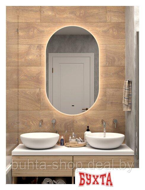 Мебель для ванных комнат Континент Зеркало Fleur Led 70x120 (бесконтактный сенсор, холодная подсветка) - фото 1 - id-p208185615