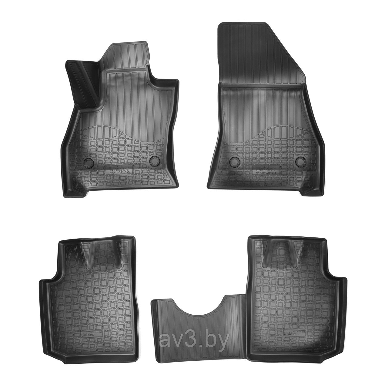 Коврики в салон Fiat 500L 2012- 3D-форма, Norplast