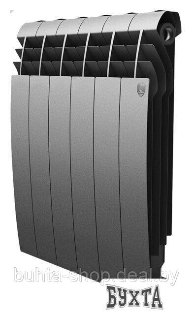 Биметаллический радиатор Royal Thermo BiLiner 500 Silver Satin (12 секций) - фото 1 - id-p178281090