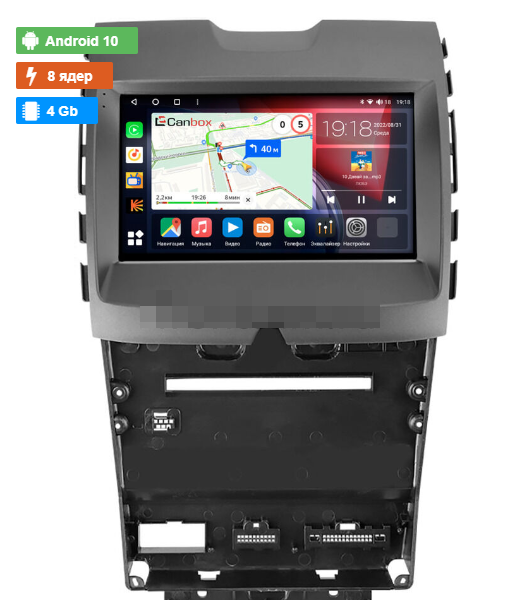 Штатная магнитола Ford Edge 2 (2015-2022) Canbox на Android 10 (4G-SIM, 4/64, DSP, QLed) - фото 1 - id-p94219613