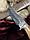 Нож Пчак с деревянной ручкой, с кожаным чехлом (большой), фото 3