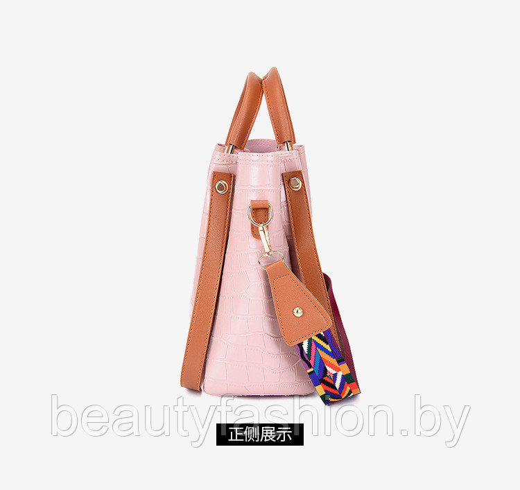 Набор сумок женских модель 805 модель 805 (сиреневый) - фото 6 - id-p220829865