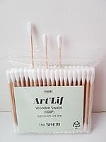 The SaemПалочки ватные Art'Lif Wooden Swabs, 100шт