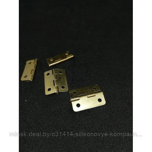 Петли для ключниц и шкатулок, 24х18х1,5 мм, золото, H-16G - фото 1 - id-p220830124