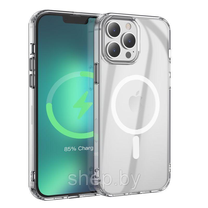 Чехол HOCO магнитный MagSafe для iPhone 13 Pro цвет: прозрачный - фото 2 - id-p220830667
