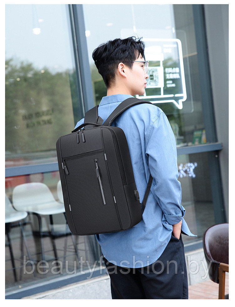 Набор рюкзак + сумки модель 804 (черный) - фото 3 - id-p220830068