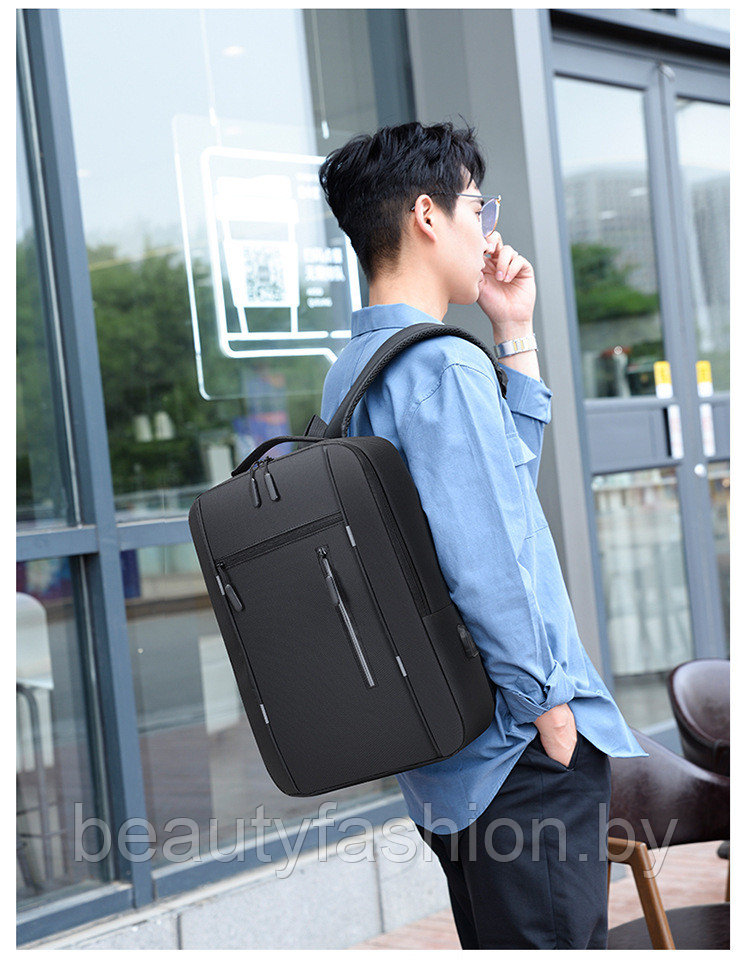Набор рюкзак + сумки модель 804 (черный) - фото 10 - id-p220830068