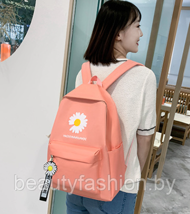 Набор рюкзак + сумки модель 777 (розовый) - фото 7 - id-p220830077