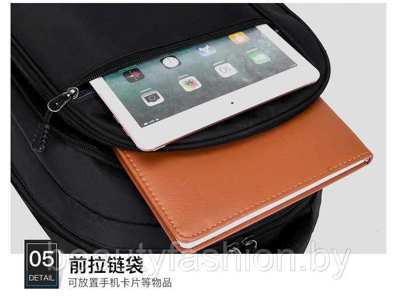 Рюкзак модель 759 (черный/оранжевый) - фото 3 - id-p220830086
