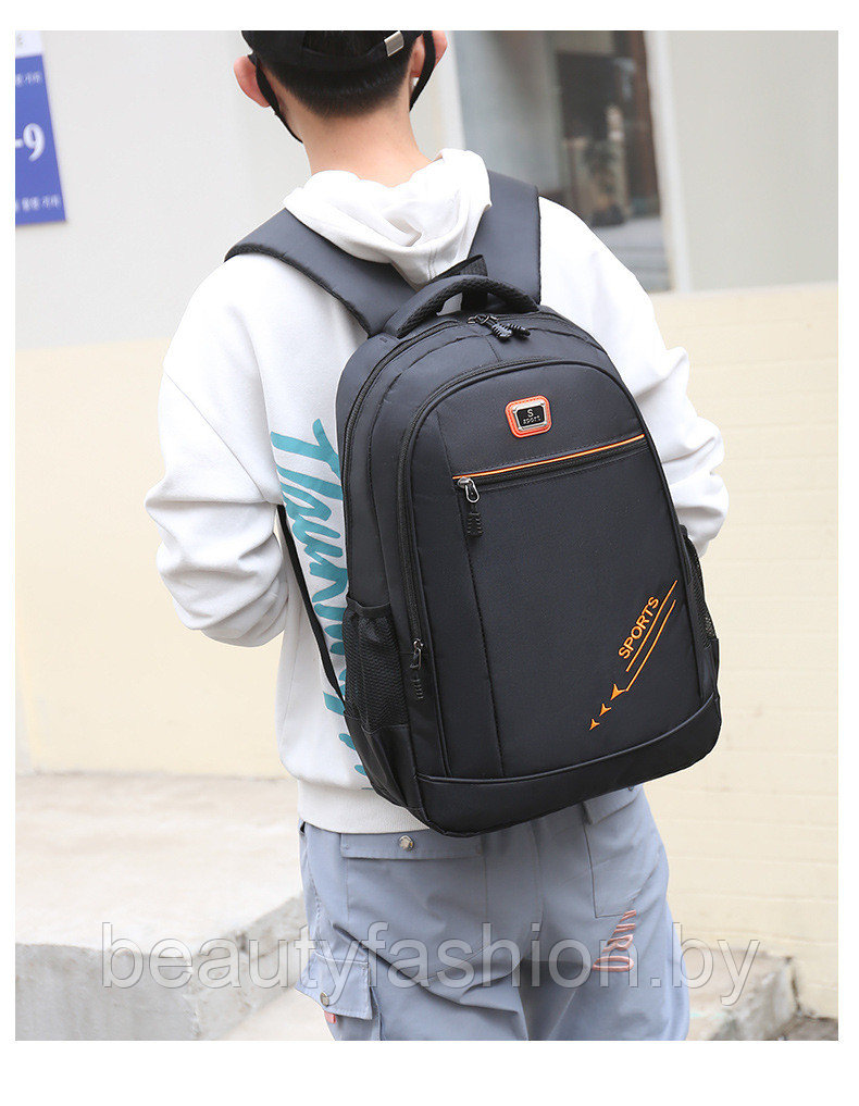 Рюкзак модель 759 (черный/оранжевый) - фото 8 - id-p220830086