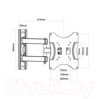 Кронштейн для телевизора MasterKron PLA17-223 - фото 3 - id-p220833984