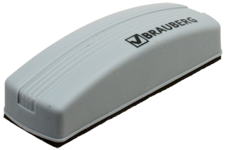 Стиратель для очистки досок Brauberg 55*160 мм, серый - фото 1 - id-p220776894