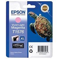 Картридж Epson T1576 C13T15764010 светло-пурпурный